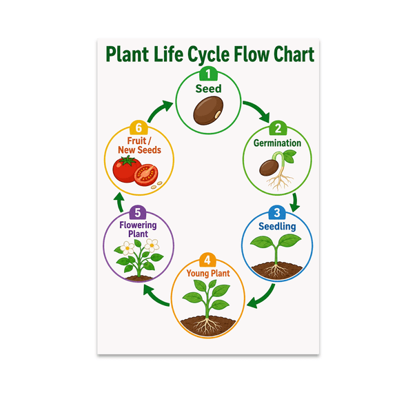 Simple Machines Flow Chart - STEM Enthusiast - 13x19 Poster Print