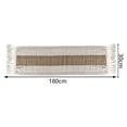 thumbnail image 1 of Simple Macrame Burlap Dining Table Runner, Farmhouse Rustic Bohemian Table Decoration for Home Party Decor,12x72 IN, 1 of 5