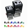 thumbnail image 1 of Simple Malayan Asian Tapir Self-Inking Rubber Stamp Ink Stamper - Fuchsia Ink - Small 1 Inch, 1 of 7