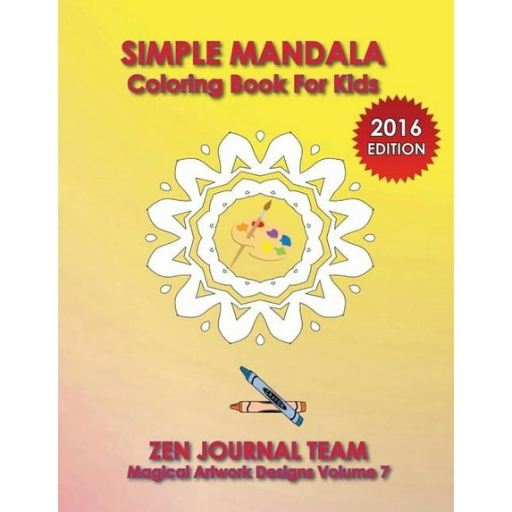 Simple Mandala Coloring Book For Kids (Paperback)