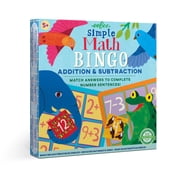 eeBoo Simple Math Bingo Game, Addition & Subtraction, Match Answers to Complete Number Sentences, 54 Tiles Included, For Ages 5 and up