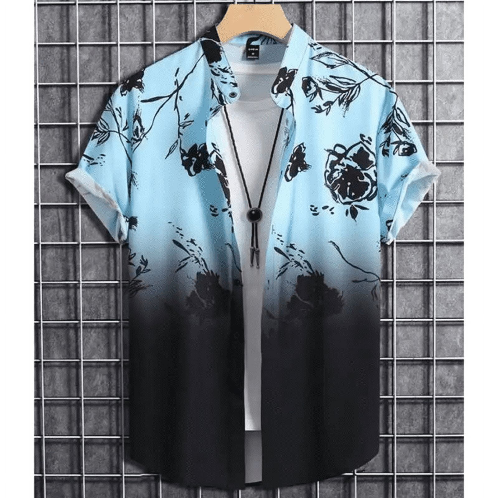 Simple Men'S Shirt 3d Printed Retro Fashion Top Loose Oversized Wear ...