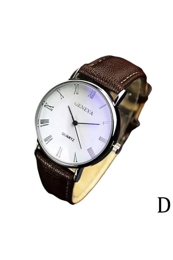 Simple Mens Wrist Watches Watch Gents Leather Analogue Fashion Quartz Gift 2021 Work R6V1