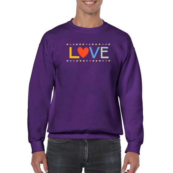 Simple Message Collection D. Sweatshirt Men -Victoria Barnes Designs, Male Large