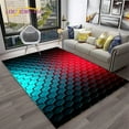 thumbnail image 1 of Simple Metal Mesh Geometric Carpet Rug for Home Living Room Bedroom Sofa Doormat r Kid Area Rug Non-slip Floor Mat, 1 of 5