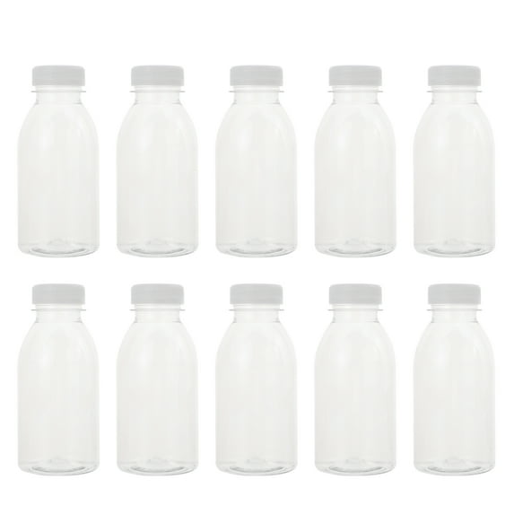 TOYMYTOY Reusable Drink Bottles Pe Transparent for Beverage Storage in Restaurants and Homes 10Pcs