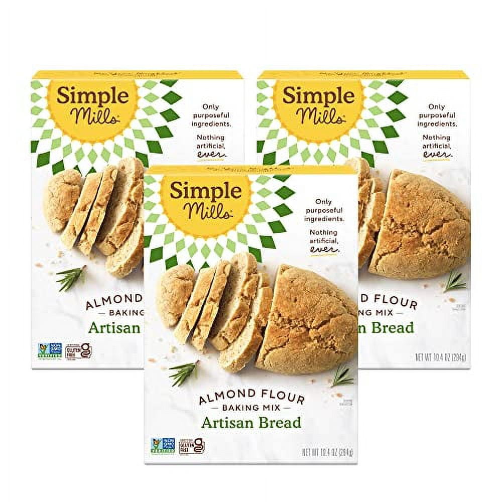 Simple Mills Almond Flour Baking Mix, Artisan Bread Mix Gluten Free