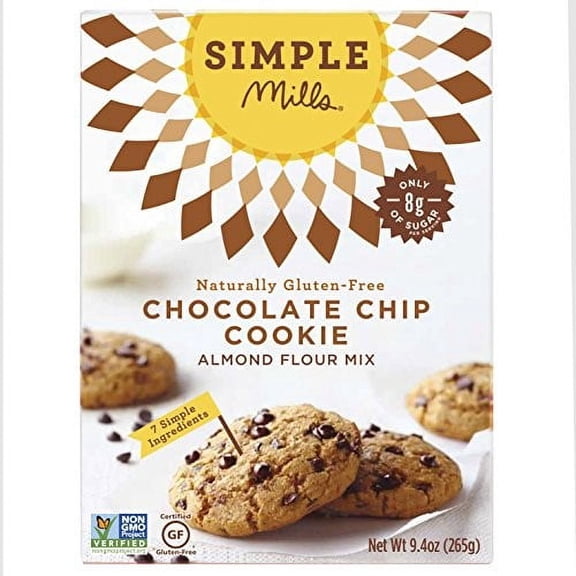 Simple Mills Almond Flour Chocolate Chip Cookie Mix, 9.4 Oz