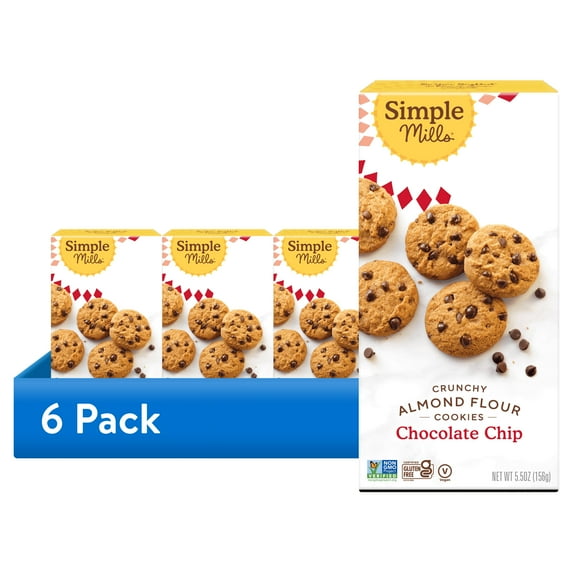 (1 pack) Simple Mills Chocolate Chip Crunchy Cookies, 5.5 oz.