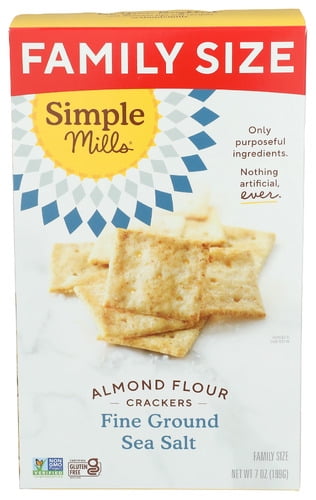 Simple Mills Almond Flour Crackers 7 oz (Pack of 6)