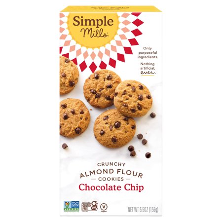 Simple Mills Almond Flour Crunchy Cookies, Toasted Pecan - Gluten Free, Vegan, Healthy Snacks, Made with Organic Coconut Oil, 5.5 Ounce (Pack of 1)