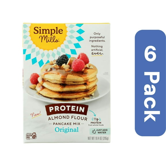 Simple Mills Almond Flour Protein Pancake Mix 10.4 oz (Pack Of 6)