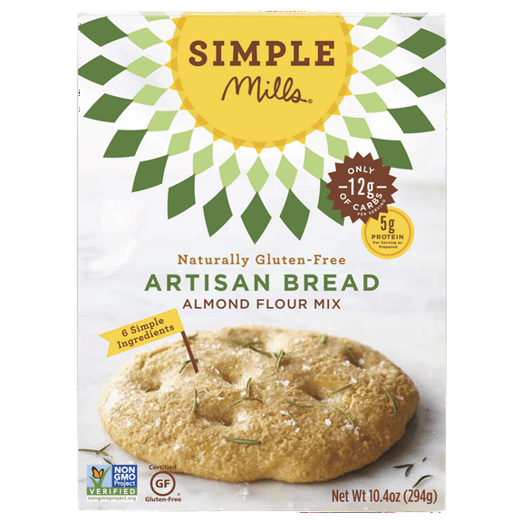 Simple Mills Artisan Bread Mix, 10.4 OZ (Pack of 6)
