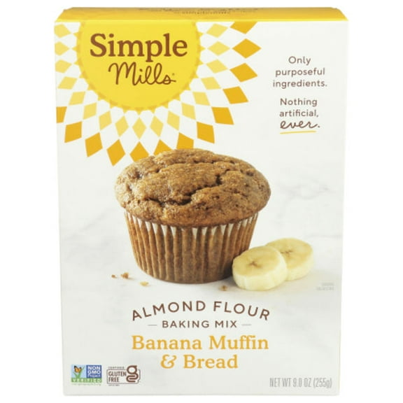 Simple Mills Banana Muffin And Bread Almond Flour Baking Mix 9 oz Package May Vary