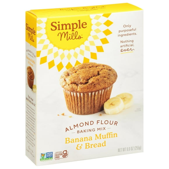 Simple Mills Almond Flour Banana Muffin & Bread Baking Mix - 9 oz (Packaging Varies)