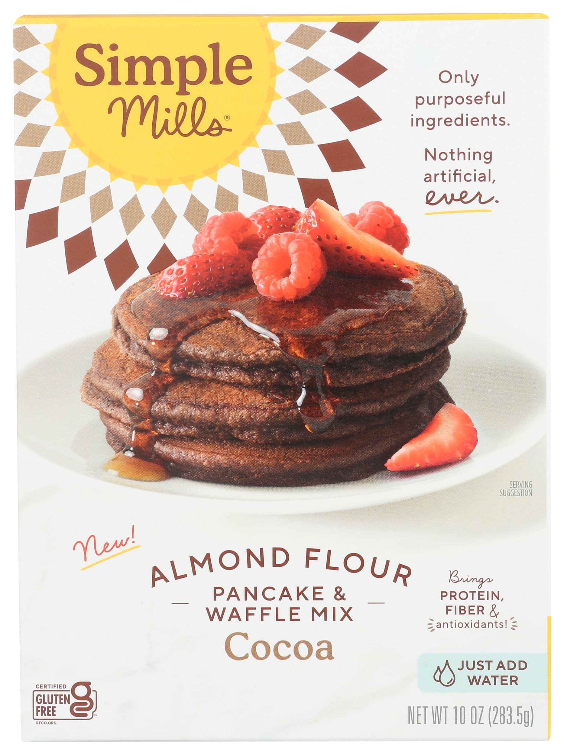Simple Mills Cocoa Pancake & Waffle Mix 10 oz (Pack Of 6)