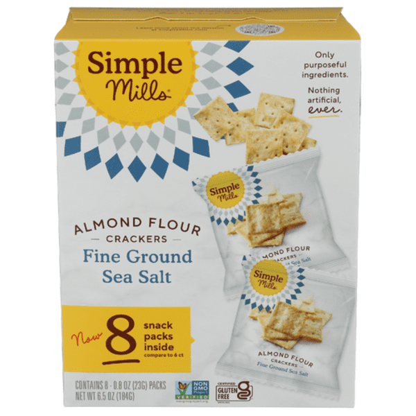 Simple Mills Fine Ground Sea Salt Almond Flour Crackers 8 Pack 8 ct ...