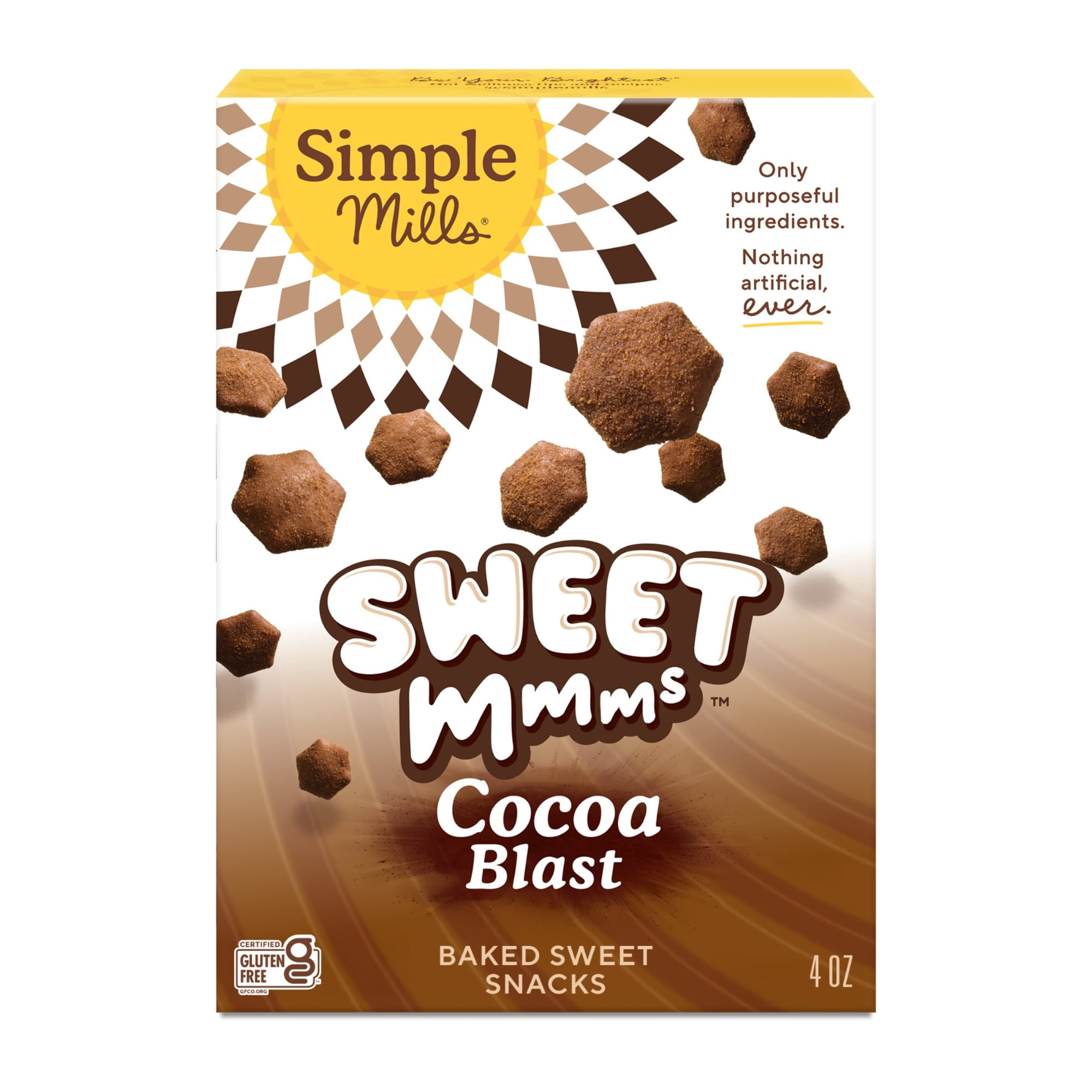 Simple Mills Sweet&nbsp;Mmms&nbsp;Cocoa Blast Baked&nbsp;Sweet Snacks,&nbsp;4 oz