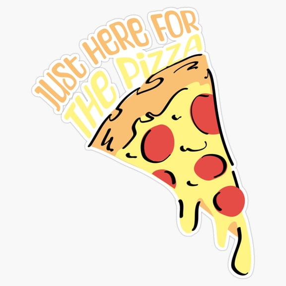 Simple Minimalist Typography Sentence Accent Just Here For The Food Decal For Notebook Sticker