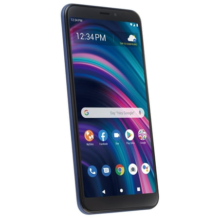 Simple Mobile BLU View 3, 32GB, Blue - Prepaid Smartphone