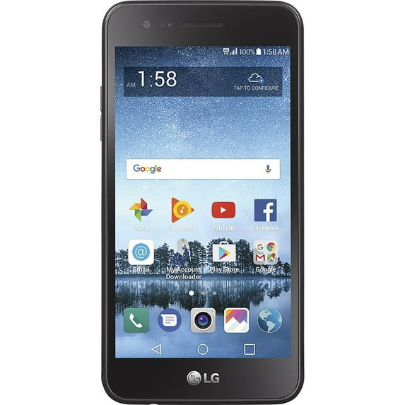 Simple Mobile LG Rebel 3, 16GB, Black - Prepaid Smartphone