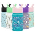 thumbnail image 1 of Simple Modern 10 Ounce Summit Kids Water Bottle Thermos with Straw Lid - Vacuum Insulated 18/8 Stainless Steel - Ladybug Garden, 1 of 7