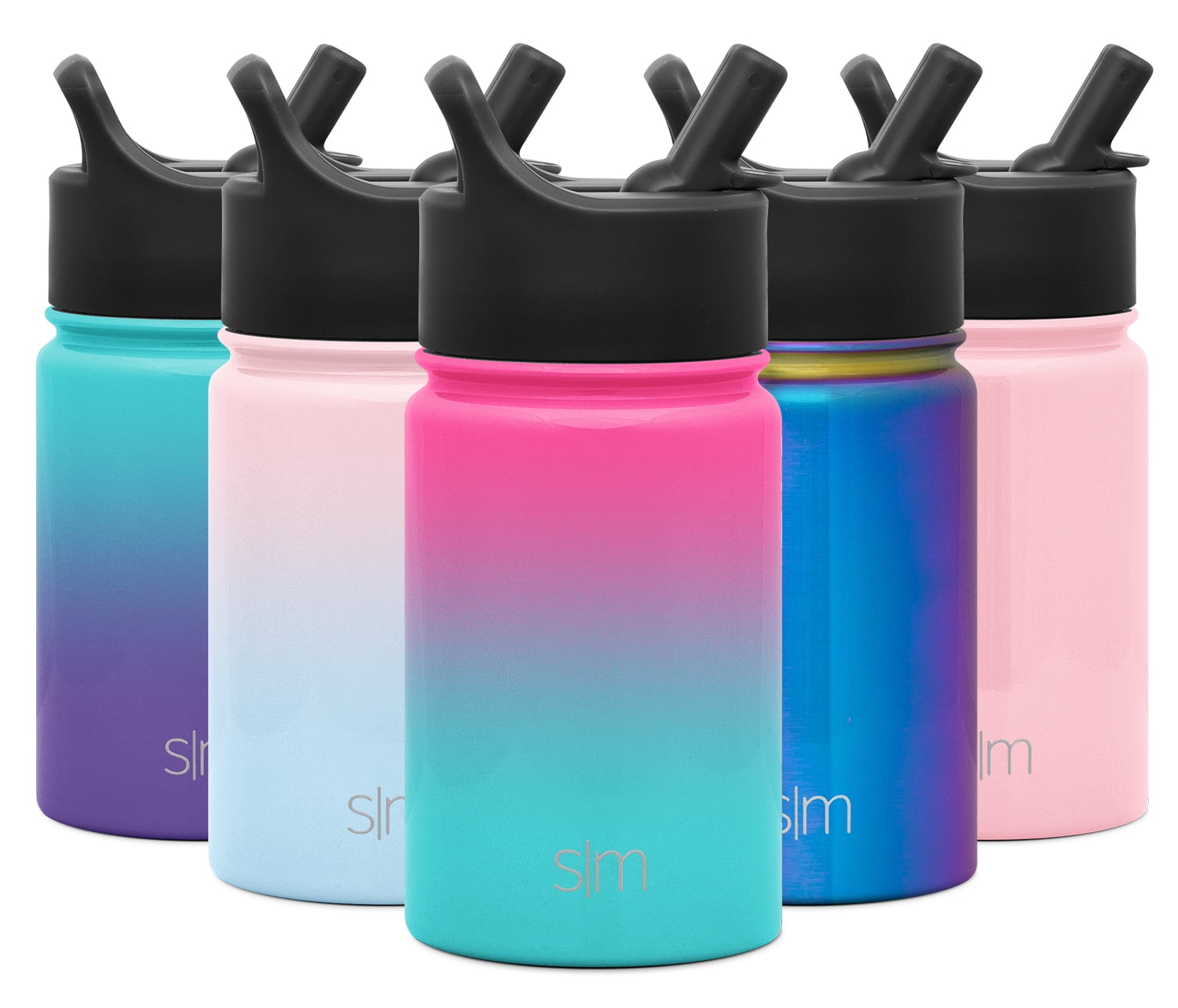 Simple Modern 32 fl oz Stainless Steel Summit Water Bottle with Silicone  Straw Lid|Moonlight