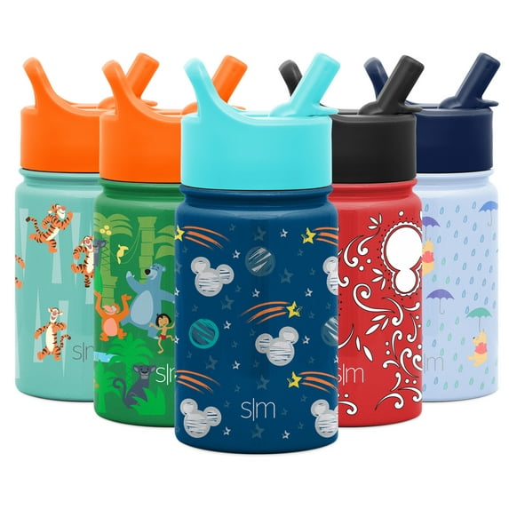 Simple Modern 10oz Disney Summit Kids Water Bottle Thermos with Straw Lid - Dishwasher Safe Vacuum Insulated Double Wall Tumbler Travel Cup 18/8 Stainless Steel - Disney: Mickey Space