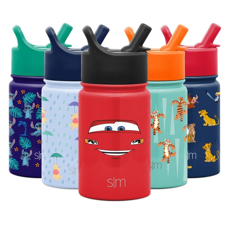 Simple Modern Disney Pixar Kids Water Bottle with Straw Lid | Reusable  Insulated Stainless Steel Cup for Boys, School | Summit Collection | 18oz