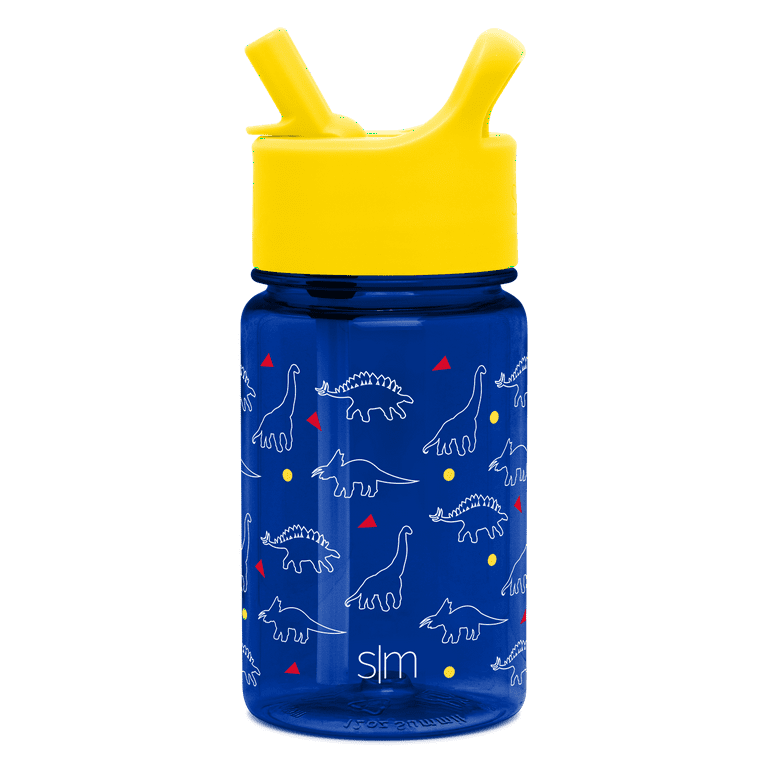 es 12oz Plastic Tritan Summit Kids Water Bottle with Straw