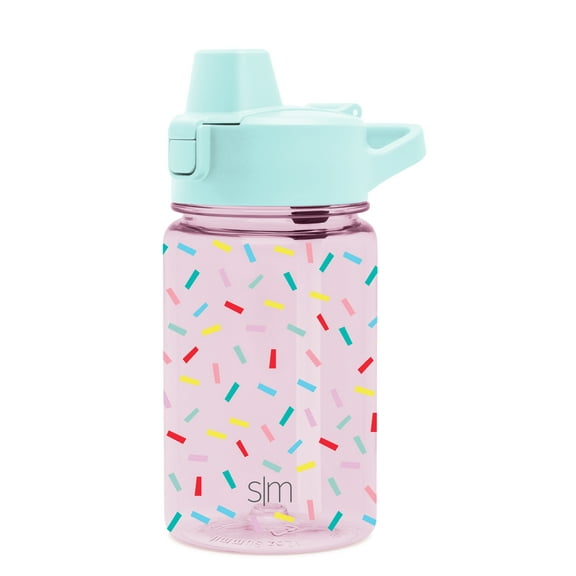 Simple Modern 12 fl oz Reusable Tritan Summit Water Bottle with Silicone Straw Lid | Birthday Cake