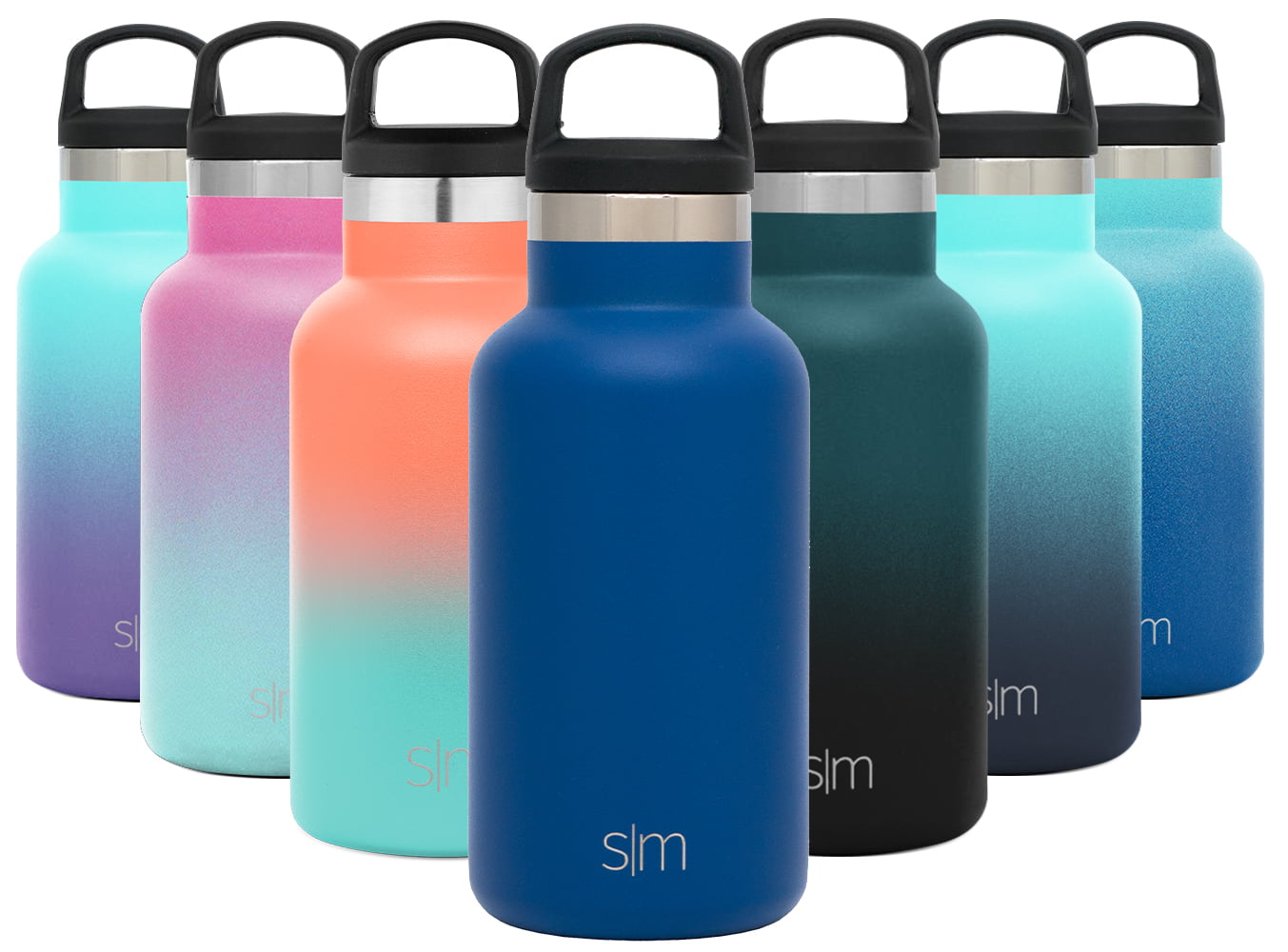 Simple Modern 20 oz Ascent Water Bottle With Straw Lid - Stainless Steel  Hydro Tumbler Flask - Double Wall Vacuum Insulated Small Reusable Metal  Leakproof Ombre: Sorbet 