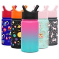 thumbnail image 1 of Simple Modern 14 Ounce Summit Kids Water Bottle Thermos with Straw Lid - Vacuum Insulated 18/8 Stainless Steel - Ombre: Sorbet, 1 of 7