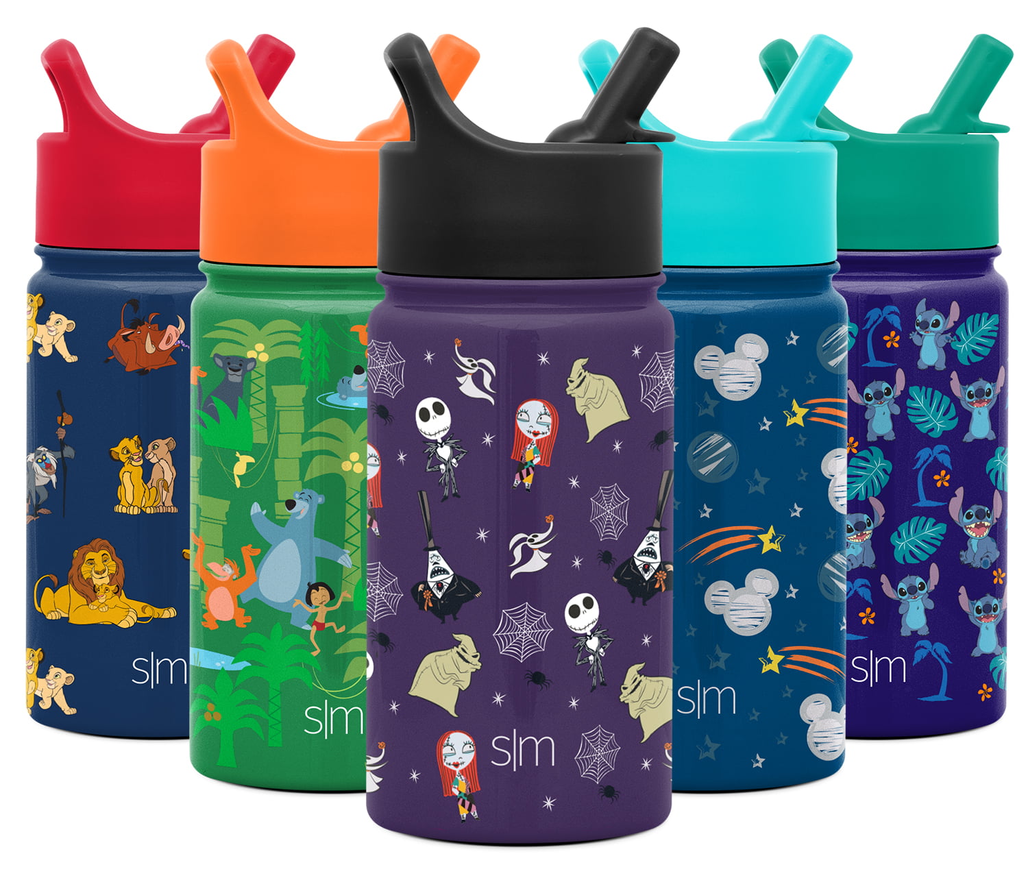 Simple Modern 14oz Disney Summit Kids Water Bottle Thermos with Straw Lid -  Dishwasher Safe Vacuum Insulated Double Wall Tumbler Travel Cup 18/8  Stainless Steel - Disney: Nightmare Before Christmas 