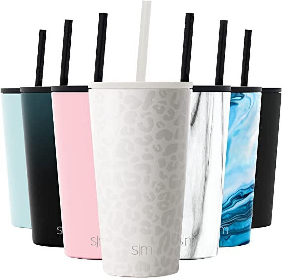Customized Lagom Tumblers with Stainless Steel Straw (16 Oz