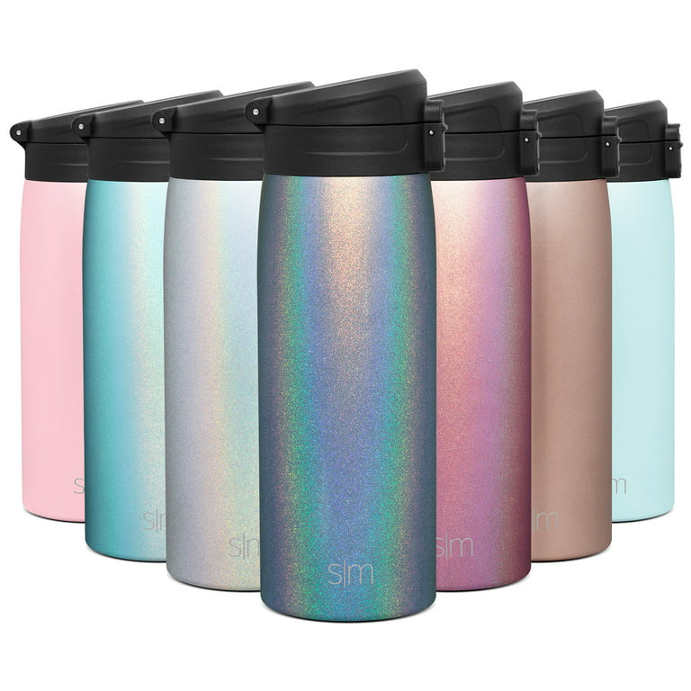 Simple Modern 16oz Kona Travel Mug Tumbler with Flip Lid - Thermos Coffee  Cup Vacuum Insulated Camping Flask with Lid 18/8 Stainless Steel Hydro  Riptide 