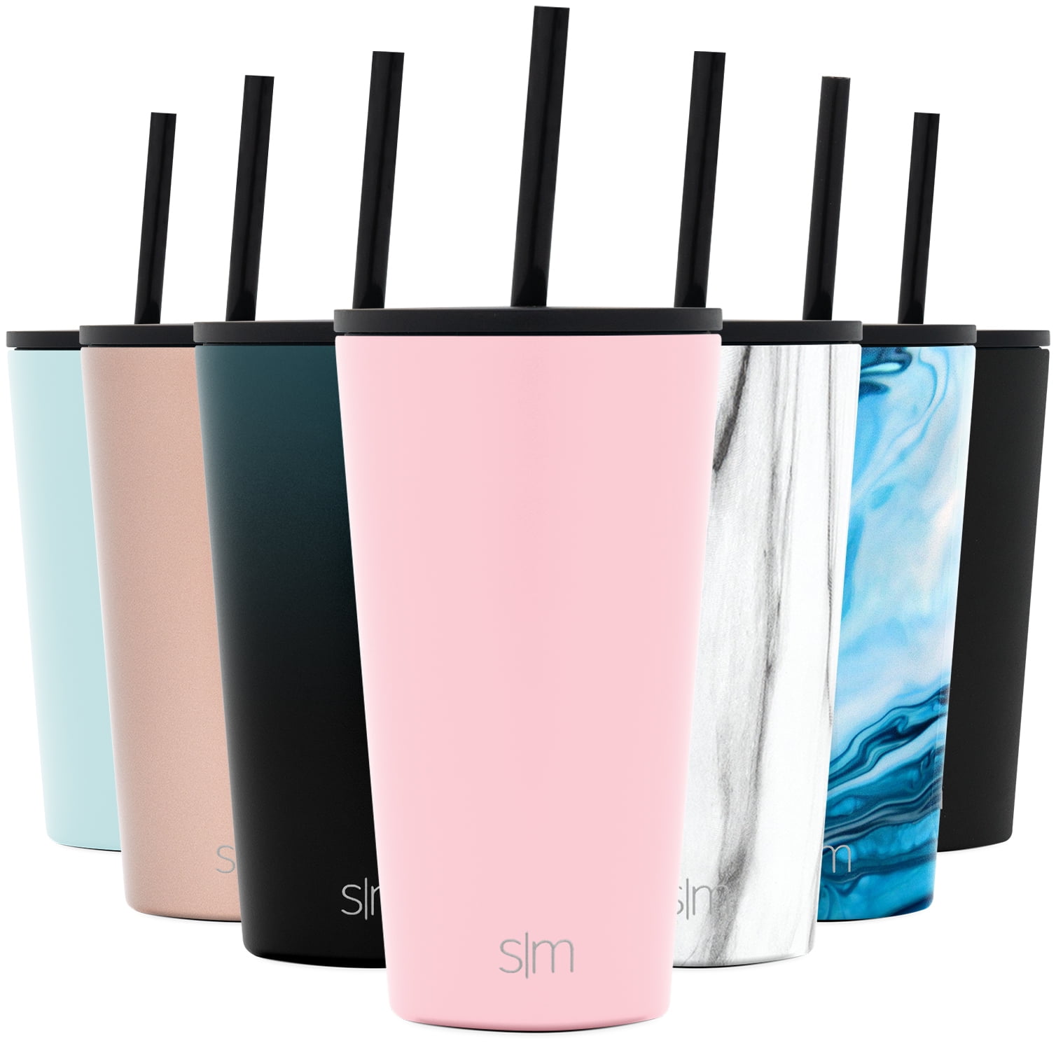 Simple Modern 24oz Classic Tumbler with Straw 2 Tone - Ocean Geode