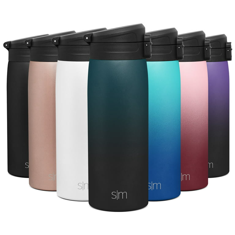 Simple Modern Kona Thermos Insulated Travel Mug with Flip Lid -Stainless Steel Coffee Cup Tumbler 16oz Ombre: Moonlight