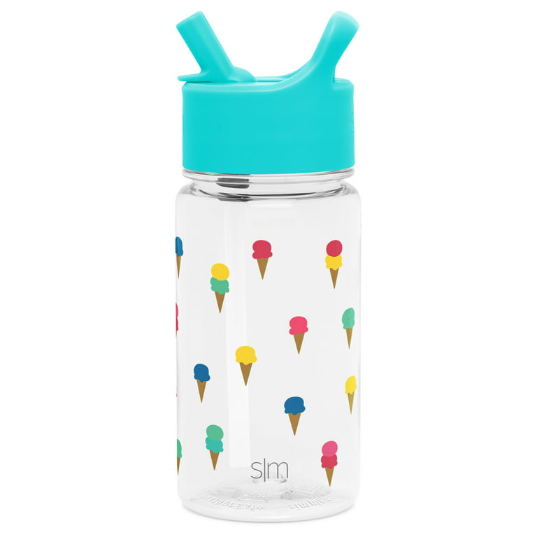 Simple Modern Kids Water Bottle with Straw 16 oz Leak Proof
