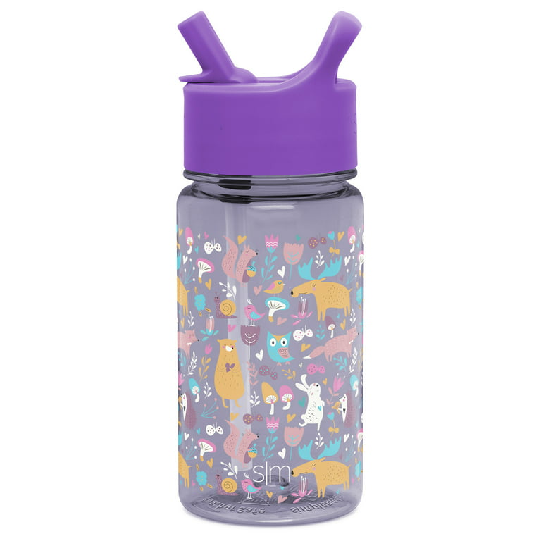 Simple Modern 16oz Summit Kids Tritan Water Bottle with Straw Lid for  Toddler - Dishwasher Safe Travel Tumbler - Woodland Friends 