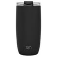 thumbnail image 1 of Simple Modern 16oz Voyager Travel Mug Tumbler w/ Clear Flip Lid & Straw - Coffee Cup Vacuum Insulated Flask 18/8 Stainless Steel Hydro Water Bottle -Midnight Black, 1 of 2
