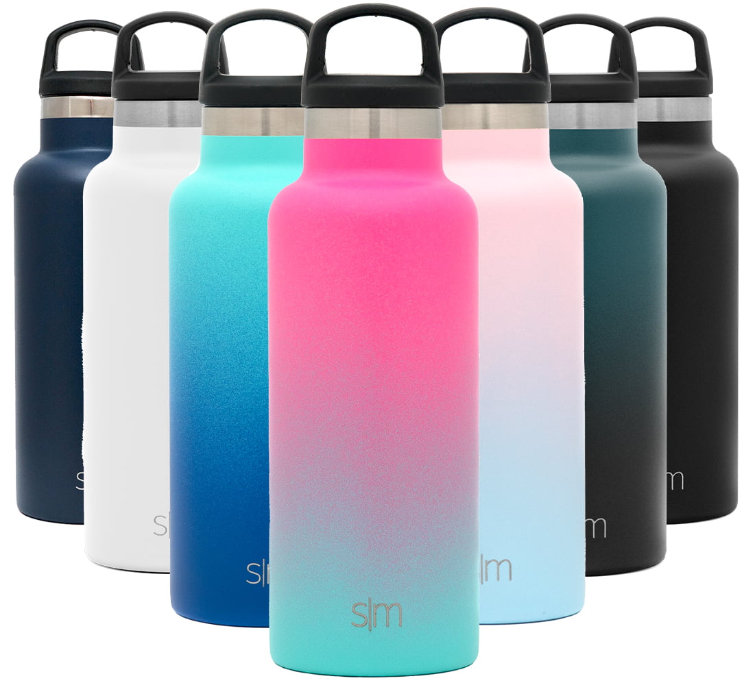  17OZ Simple Water Bottle Clear, Aesthetics Glass Water Bottle  with Measurements, Simple High Face Value Portable Clear Insulated Water  Bottle for School Office Multicolor B : Home & Kitchen