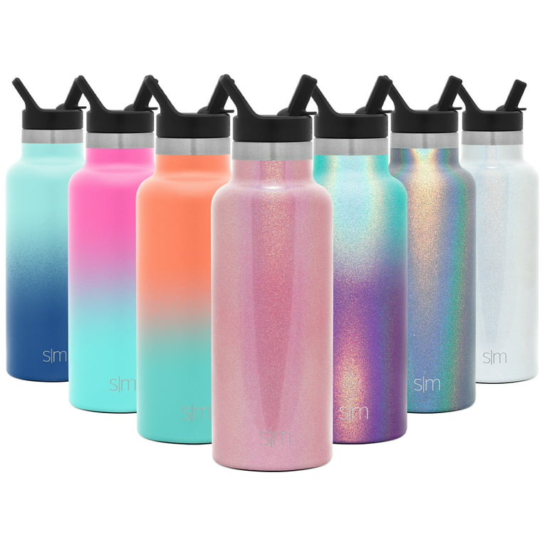 Simple Modern Water Bottle with Straw Lid Vacuum Insulated Stainless Steel  Metal