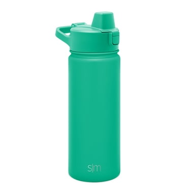 Simple Modern 18 fl oz Insulated Stainless Steel Summit Water Bottle with Silicone Straw Lid|Island Jade Green