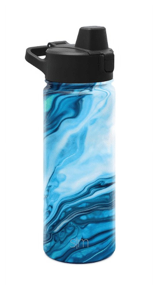 Simple Modern Ocean Geode Water Bottle + Straw, 1 ct - King Soopers