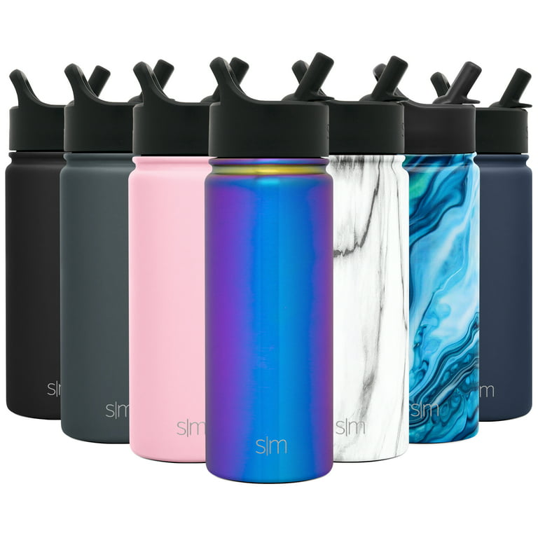 Simple Modern 18 oz Summit Water Bottles with Straw Lid - Vacuum
