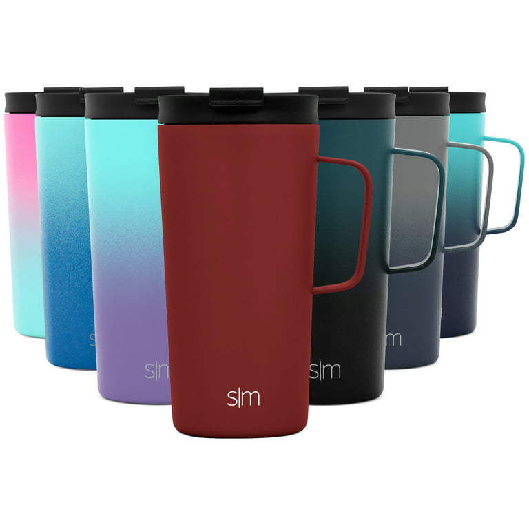 Simple Modern 18oz Scout Coffee Mug Tumbler - Travel Cup for Men & Women  Vacuum Insulated Camping Tea Flask with Lid 18/8 Stainless Steel Hydro  -Cherry 