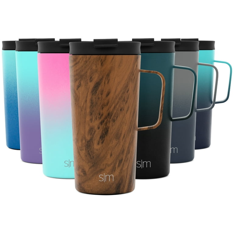 Simple Modern 18oz Scout Coffee Mug Tumbler - Travel Cup for Men & Women  Vacuum Insulated Camping Tea Flask with Lid 18/8 Stainless Steel Hydro  Pattern: Wood Grain 