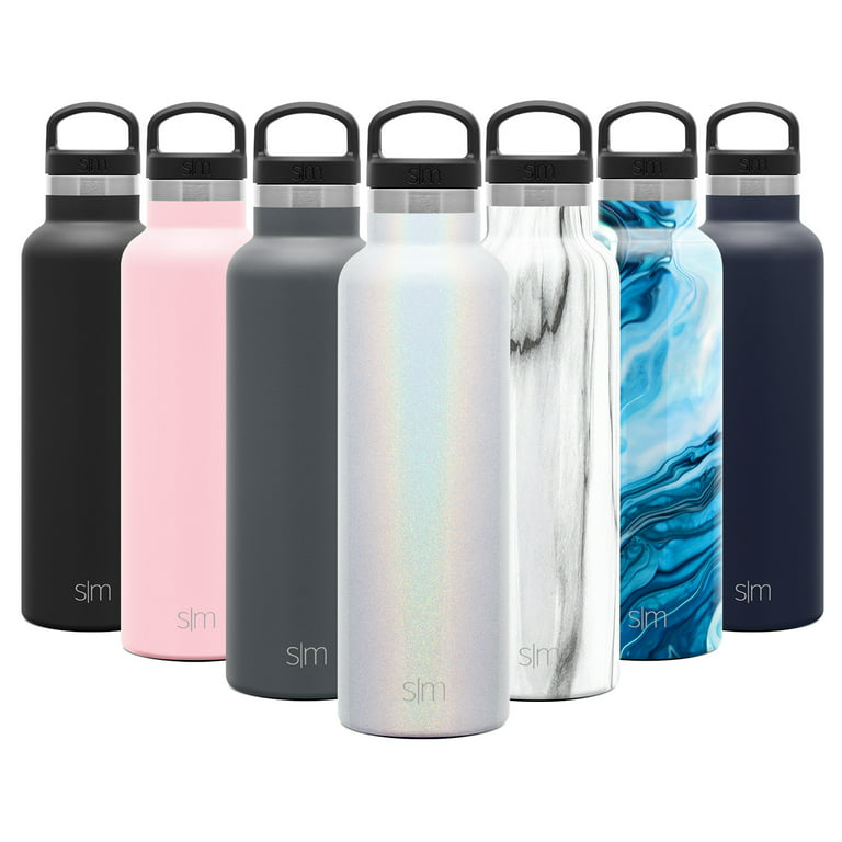 20oz Simple Modern Insulated Water Bottle Travel Coffee Mug With Unique Lid  Leakproof Reusable Stainless Steel Tumbler Cup