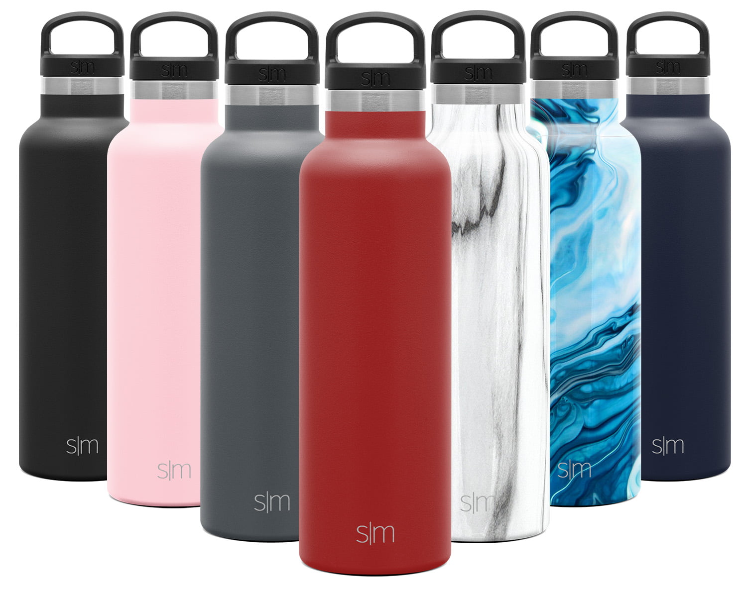 Simple Modern Mystical Forest Ascent Water Bottle with Straw Lid - 20o